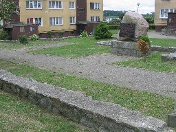 Zarys fundamentw dawnego Kocioa w. Wojciecha w centrum Wolina